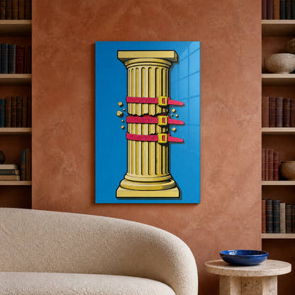 Temporary Support Acrylic Print - Lifestyle