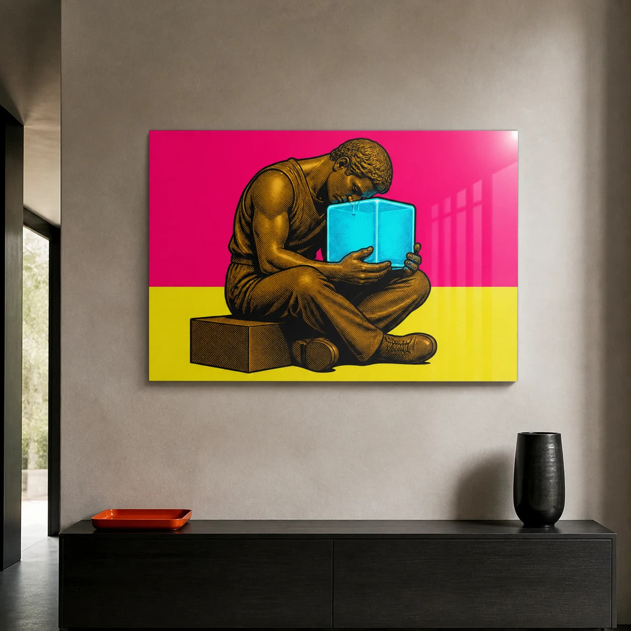 The Thinker — Cool Thought Acrylic Print - Lifestyle