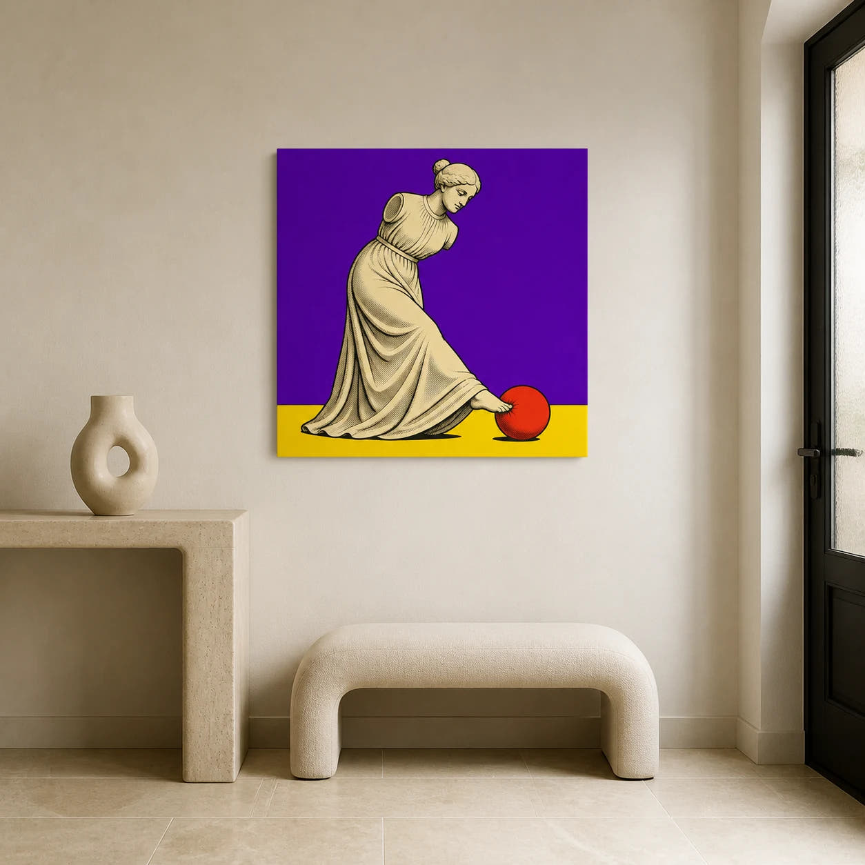 Venus de Milo — Kicks Back Canvas - Lifestyle