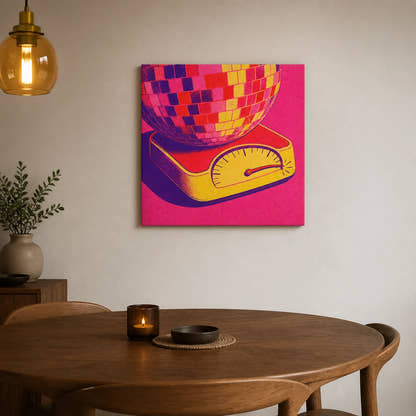 Weight Of The Night Canvas - Dining area