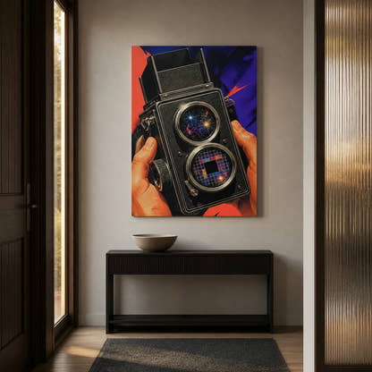 Cosmic Twin-Lens Camera Canvas - Hallway and entry