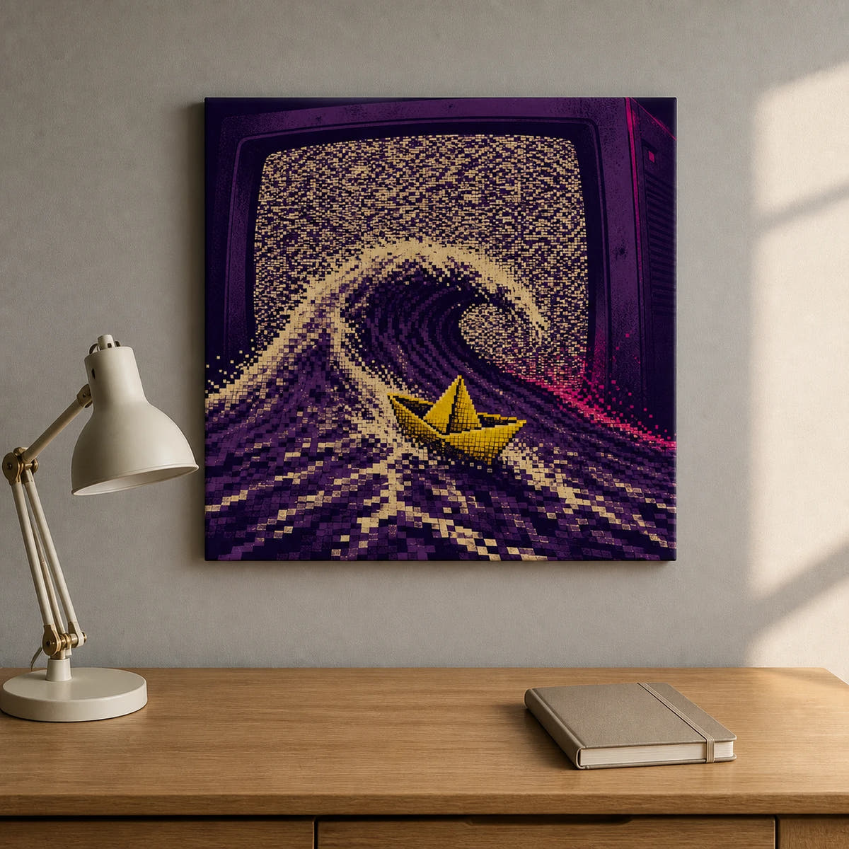 Static Sailor Canvas - Home Office Sunlit