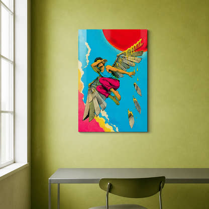 Icarus — Melting Ascent Acrylic Print - Lifestyle