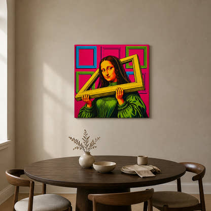 Mona Lisa — Frame Burden Canvas - Lifestyle