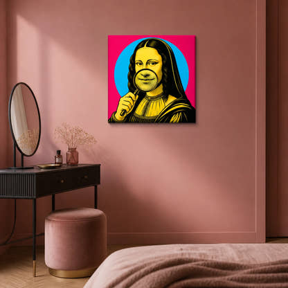 Mona Lisa — Under Scrutiny Canvas - Lifestyle