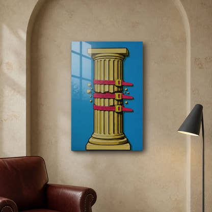 Temporary Support Acrylic Print - Lifestyle