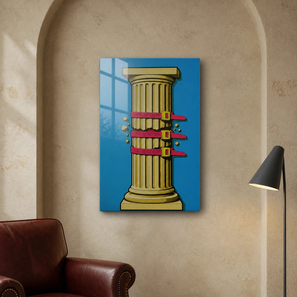 Temporary Support Acrylic Print - Lifestyle