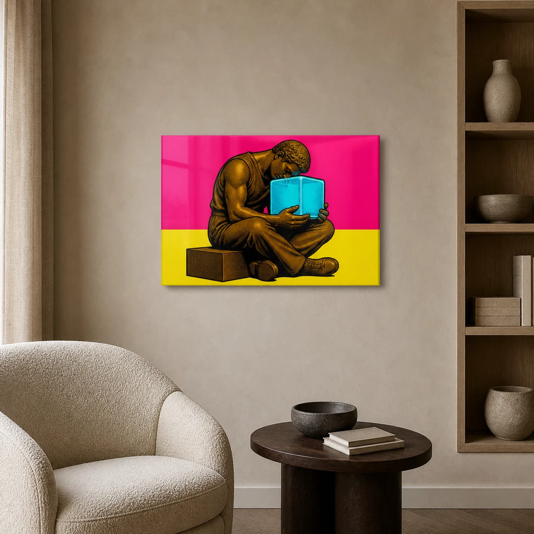 The Thinker — Cool Thought Acrylic Print - Lifestyle