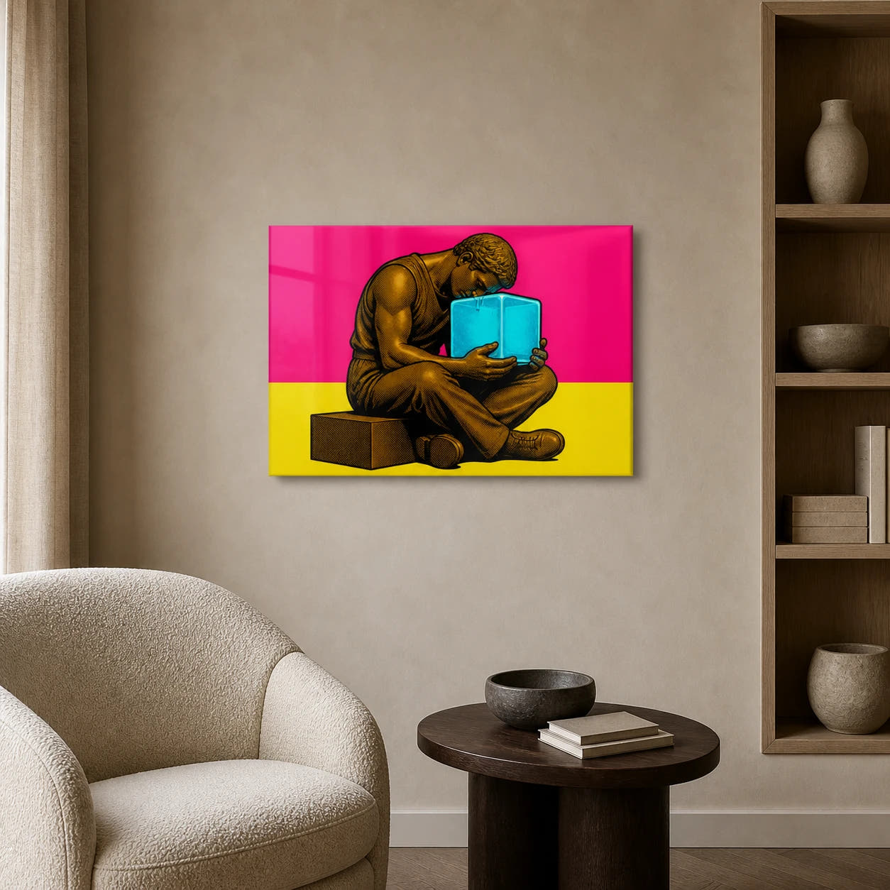 The Thinker — Cool Thought Acrylic Print - Lifestyle