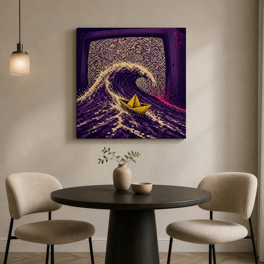 Static Sailor Canvas - Dining Area Pendant