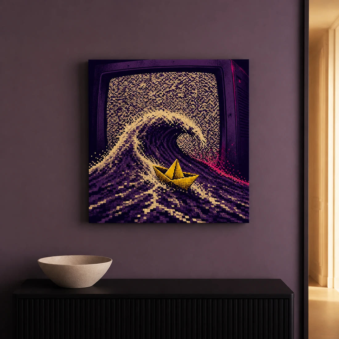 Static Sailor Canvas - Hallway Entry Neutral