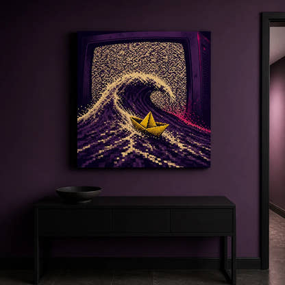 Static Sailor Canvas - Hallway Entry Console
