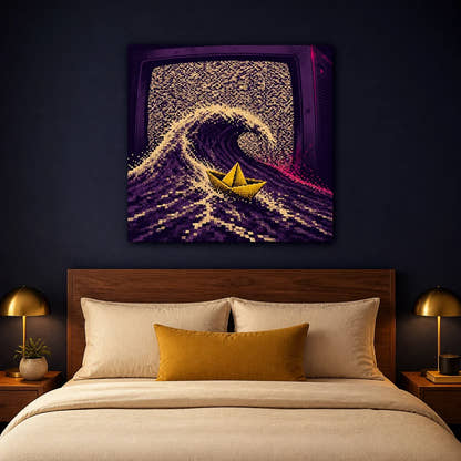Static Sailor Canvas - Bedroom Evening