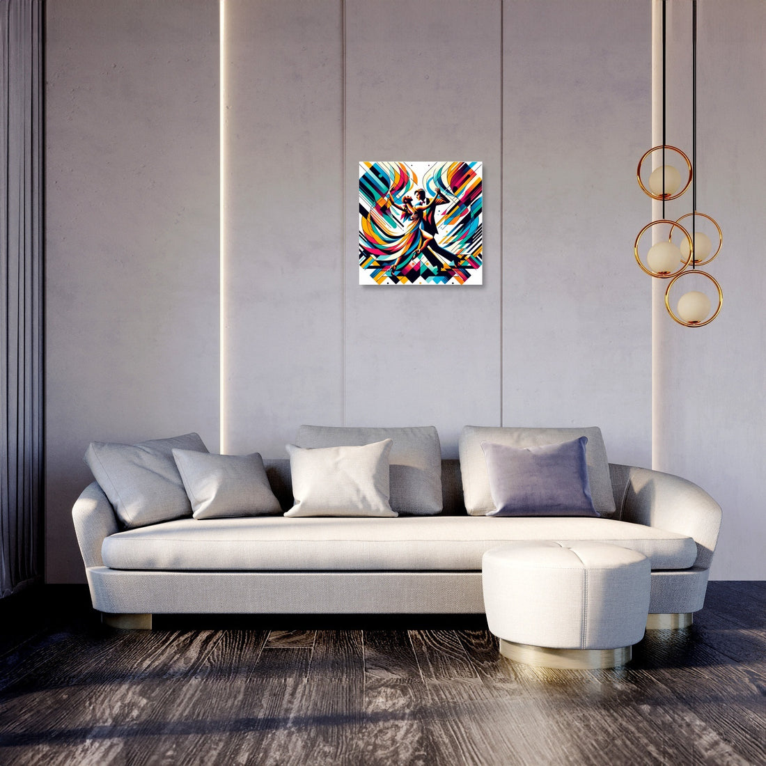 Geometric Salsa Canvas - Secondary Image