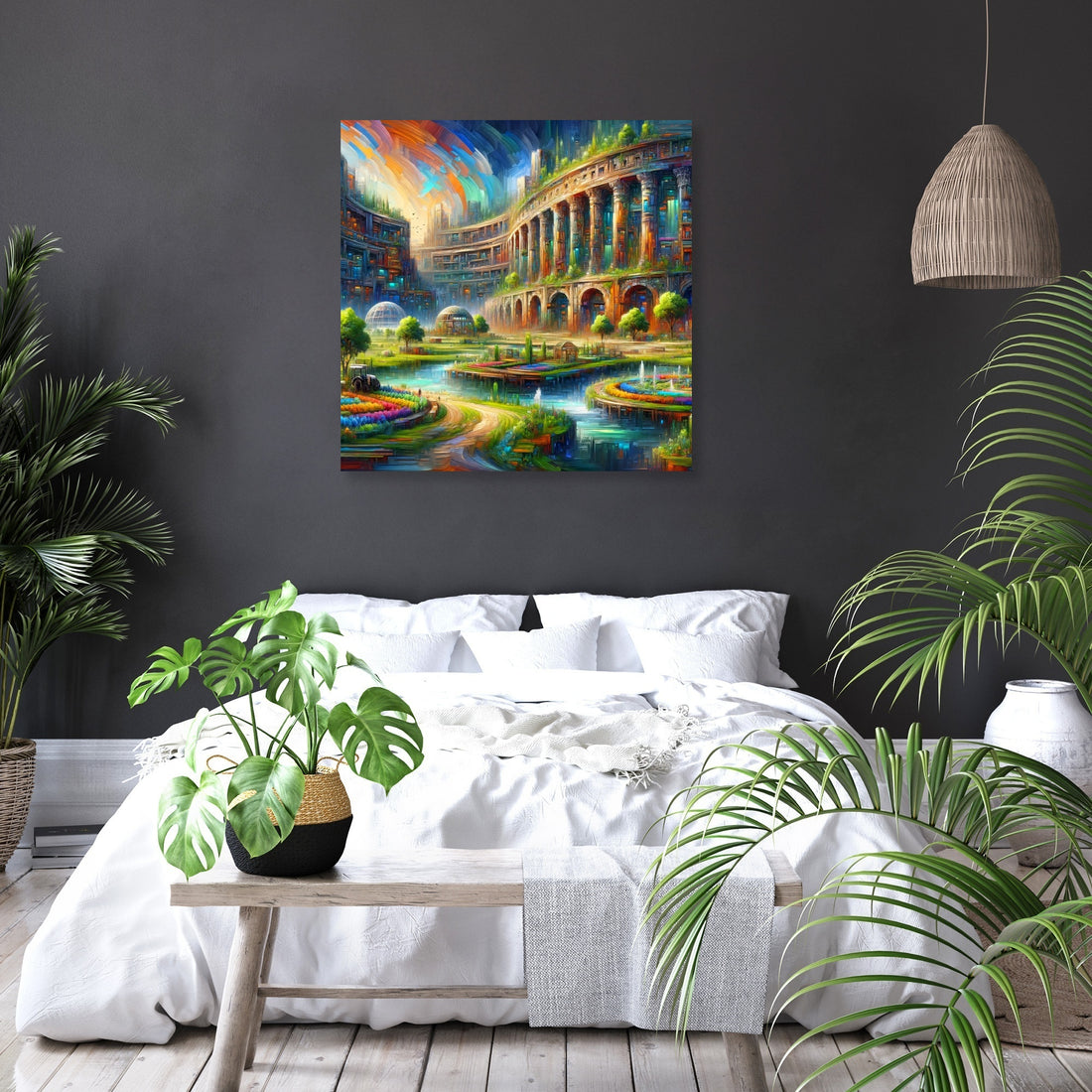 Future Echoes Amidst Ruins Canvas - Secondary Image 6