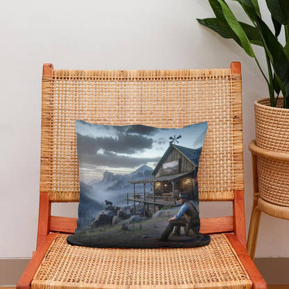 Mystic Horizon Cotton Cushion - Secondary Image 2