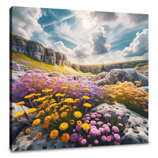 Summer at Malham Cove Canvas - Main Image