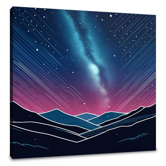 Night Sky in Colorful Canvas - Main Image