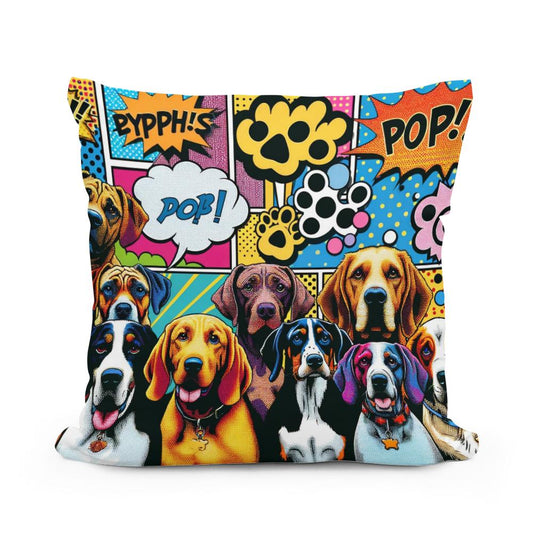 Pop Paws Parade Cotton Cushion - Main Image