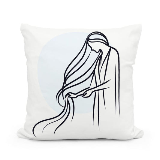 Serenity Stroke Cotton Cushion - Main Image