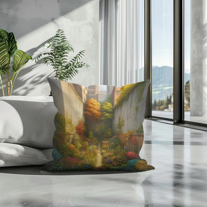 Hidden Autumn Garden Cotton Cushion - Secondary Image 3