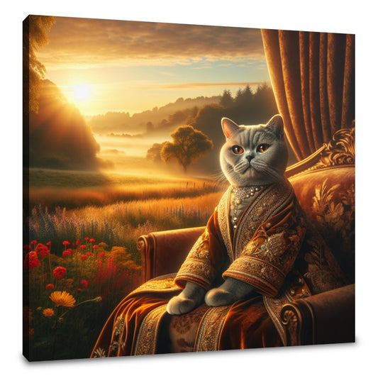 Regal Dawn Cat Majesty Canvas - Main Image