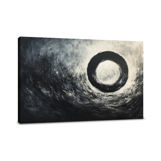Monochrome Circle Canvas - Main Image