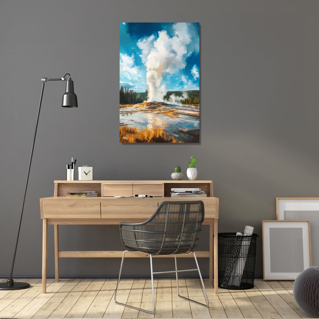 Yellowstone Geyser Canvas - Secondary Image 5