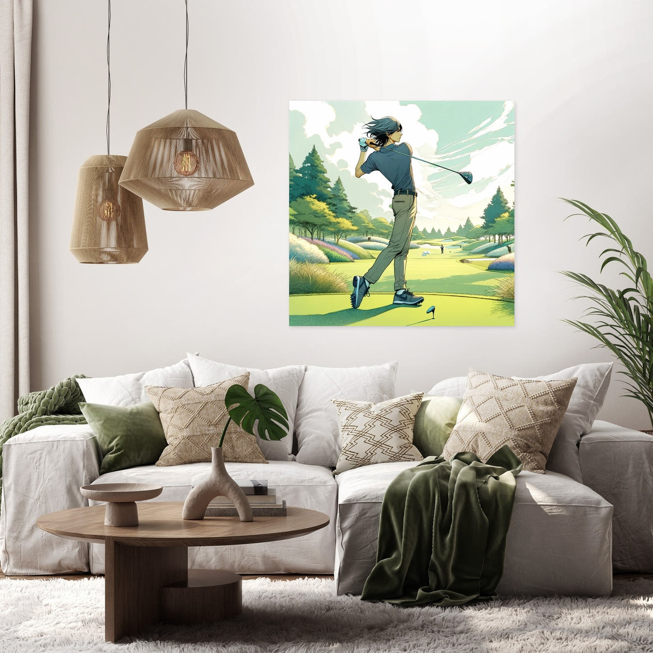 Serene Swing Canvas - Secondary Image 2