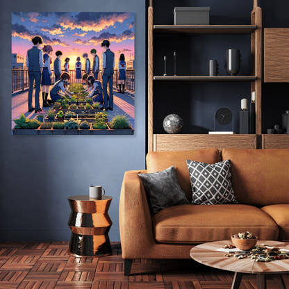 Rooftop Dreamscape Canvas - Secondary Image 3