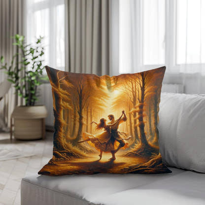 Enchanted Forest Waltz Cotton Cushion - Secondary Image 4