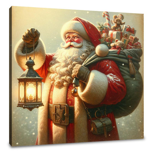 Vintage Holiday Cheer Canvas - Main Image