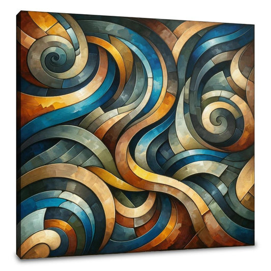 Swirling Geometry Canvas - Main Image
