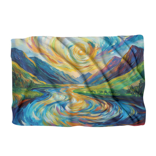 Psychedelic River Reverie Blanket - Main Image