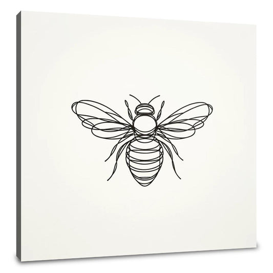 Bee in Monochrome Canvas - Main Image