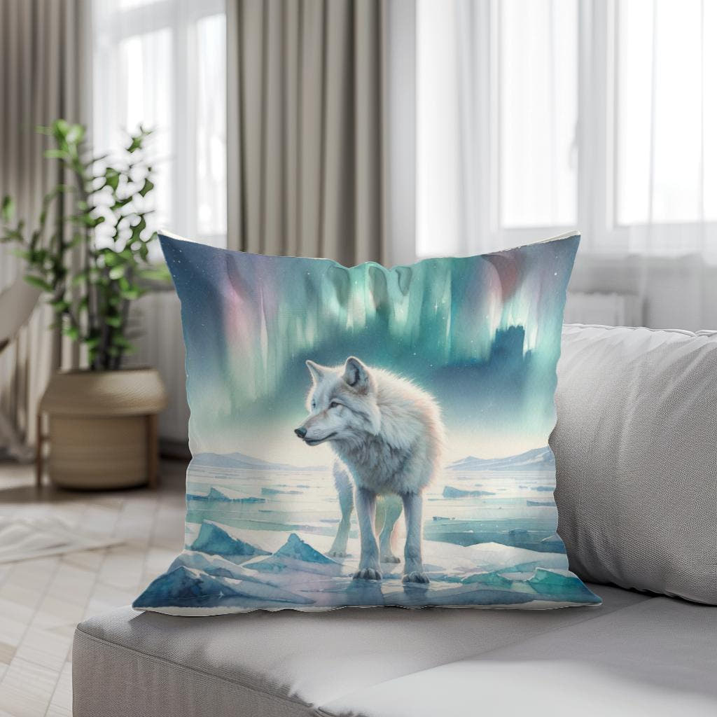 Arctic Solitude Cotton Cushion - Secondary Image 4