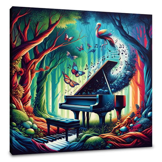 Melodic Forest Rhapsody Canvas - Main Image