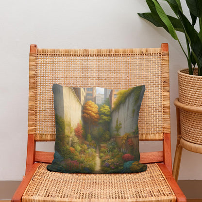 Hidden Autumn Garden Cotton Cushion - Secondary Image 2