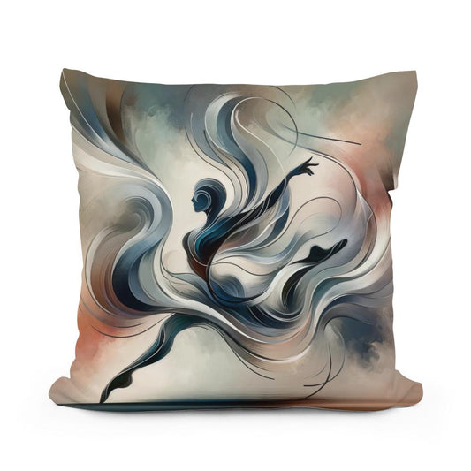 Fluid Dance Cotton Pillow - Main Image
