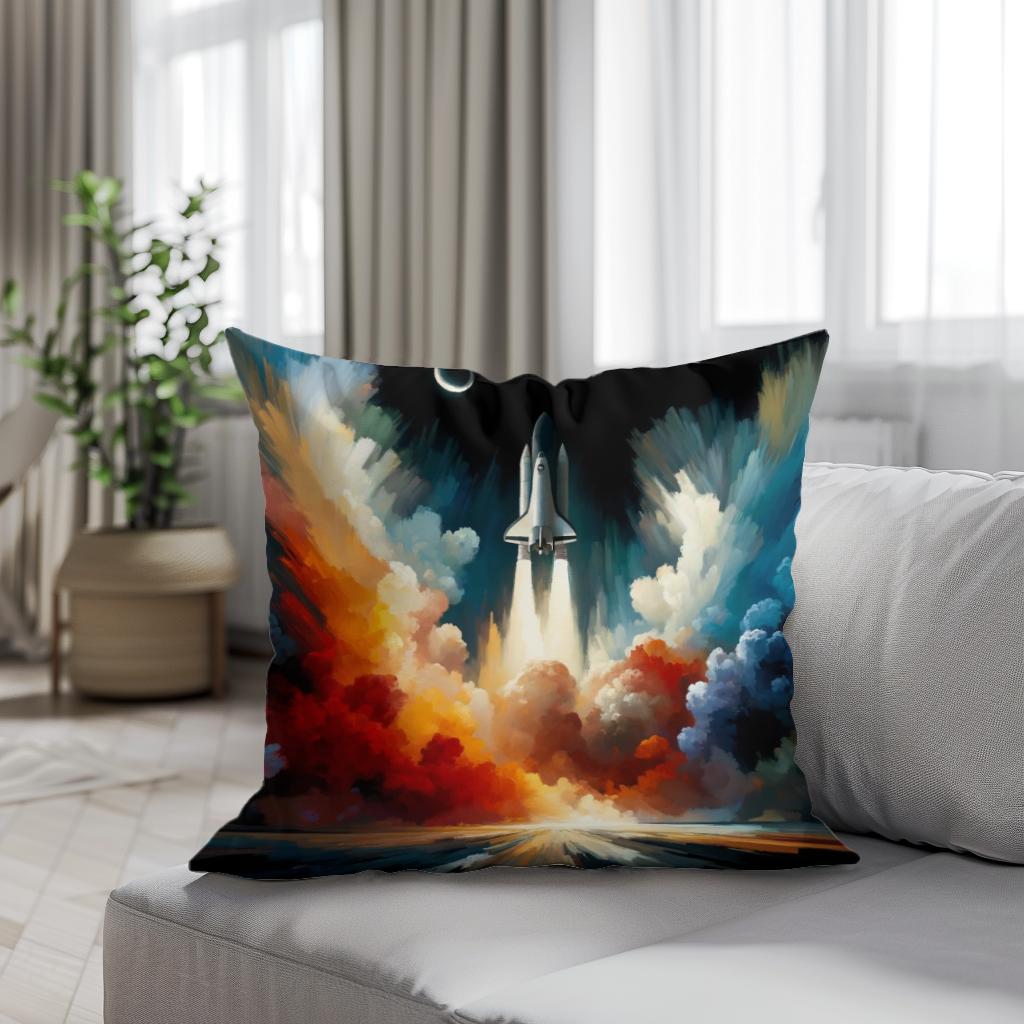 Cosmic Ascent Cotton Cushion - Secondary Image 4