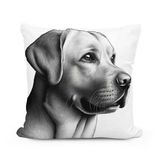 Loyal Gaze Cotton Pillow - Main Image