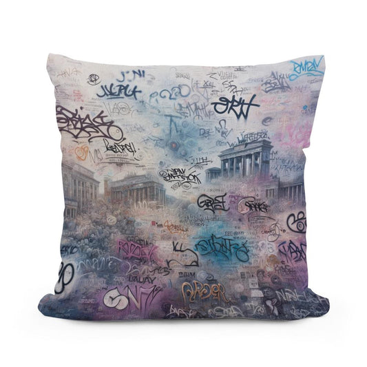 Whispers of the Wall Cotton Pillow - Main Image