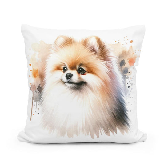 Pomeranian Elegance Cotton Cushion - Main Image