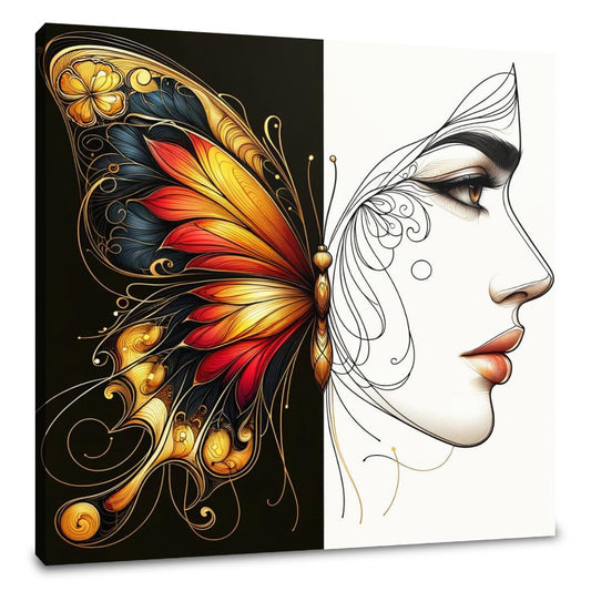 Elegance and Contrast Canvas - Main Image