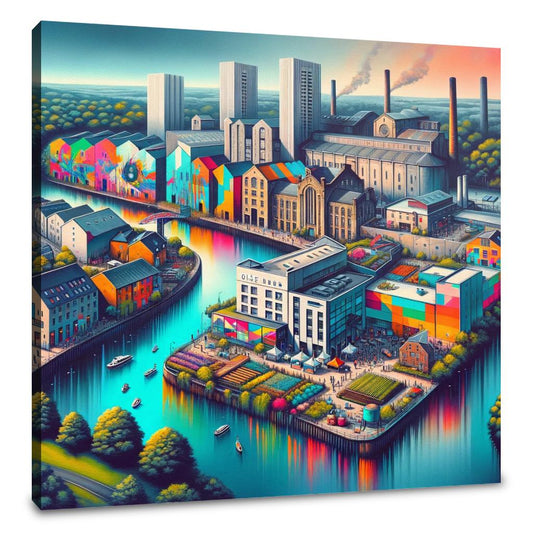 Newcastle Ouseburn Valley Creative Fusion Canvas - Main Image