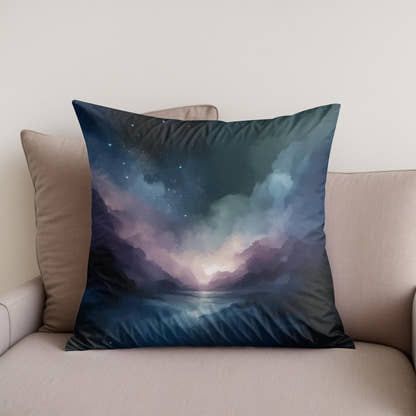 Nocturnal Serenity Cotton Cushion - Secondary Image