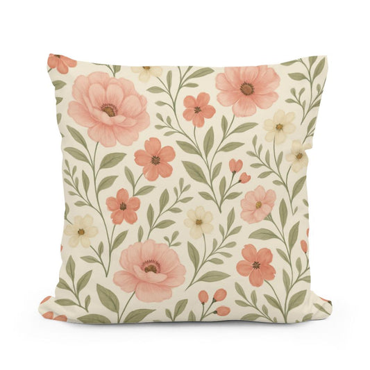Blush Meadow Cotton Cushion - Main Image