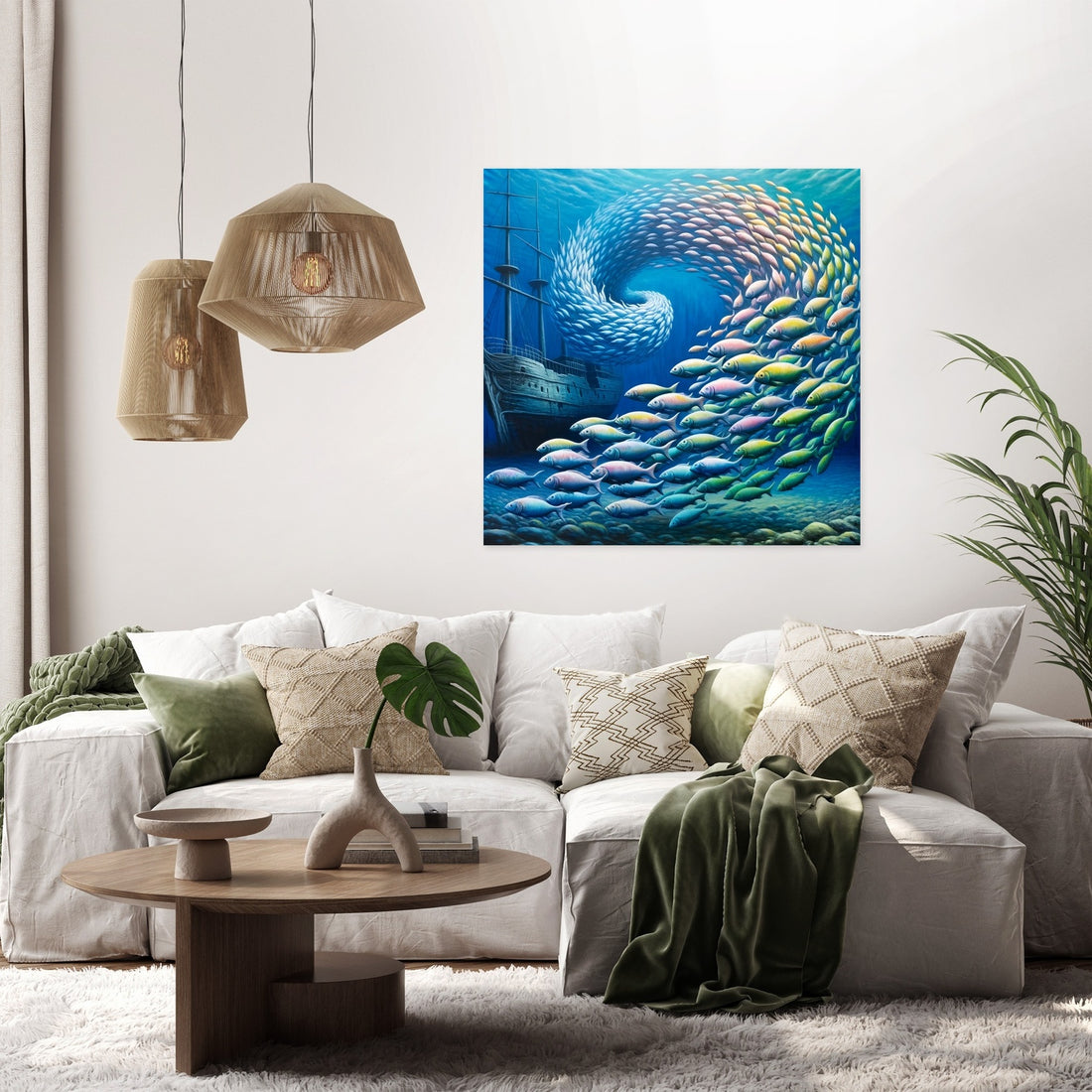 Aquatic Symphony Canvas - Secondary Image 2