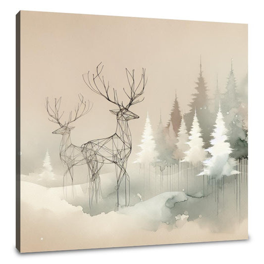 Melancholic Winter Reverie Canvas - Main Image