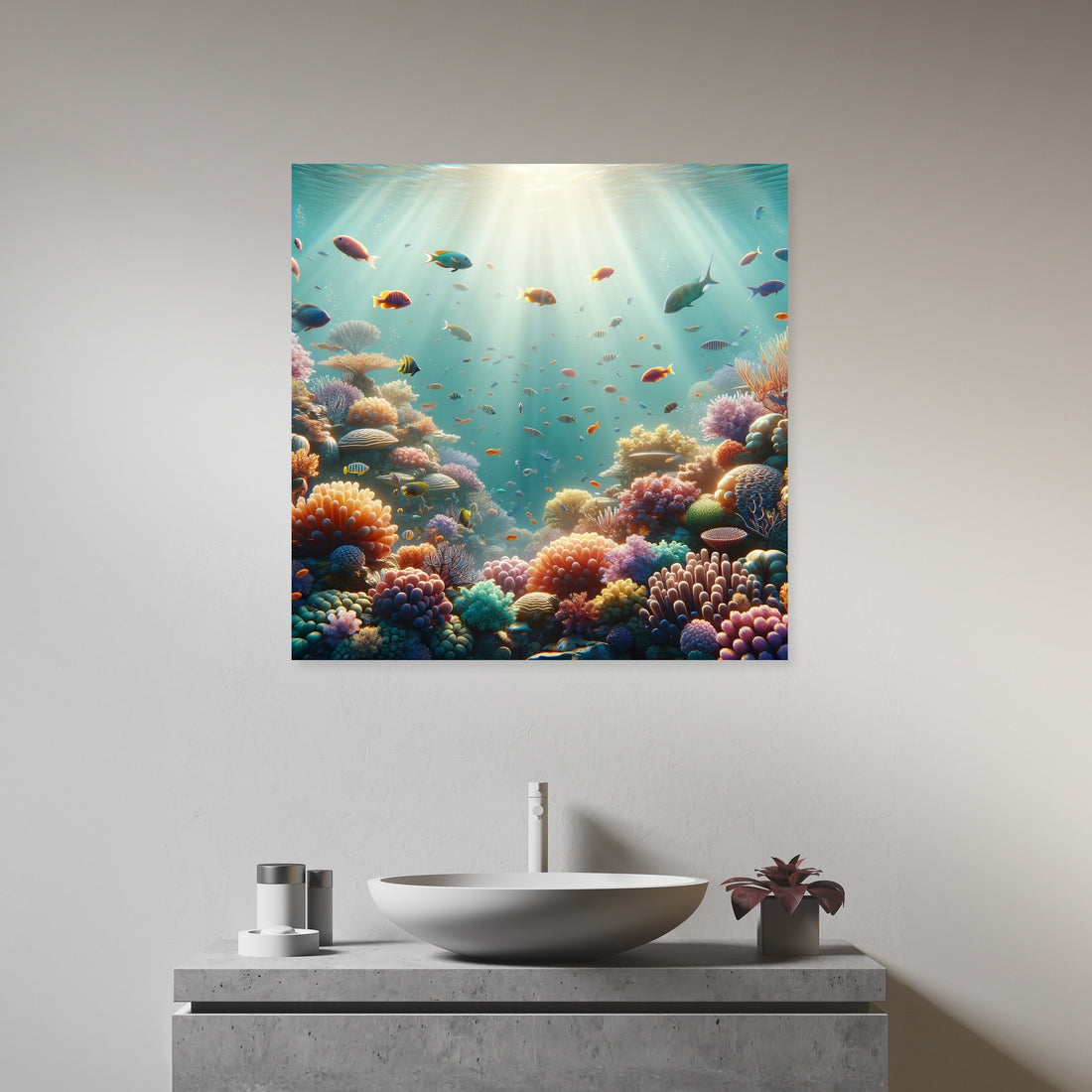 Coral Reef Elegance Canvas - Secondary Image 3